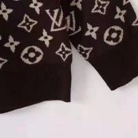 Louis Vuitton LV Men Full Monogram Jacquard Crew Neck Cotton Black