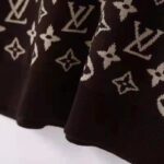 Louis Vuitton LV Men Full Monogram Jacquard Crew Neck Cotton Black - Image 6