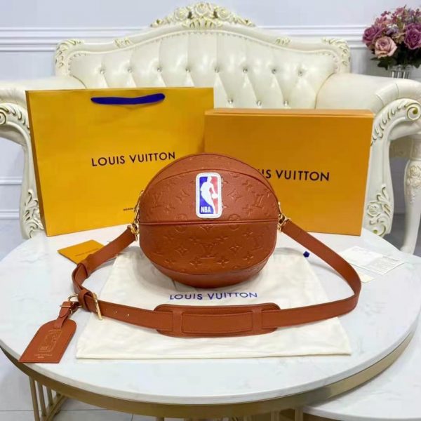Louis Vuitton LV Unisex Ball in Basket LV x NBA Season 2 Brown Ball Grain Leather (10)