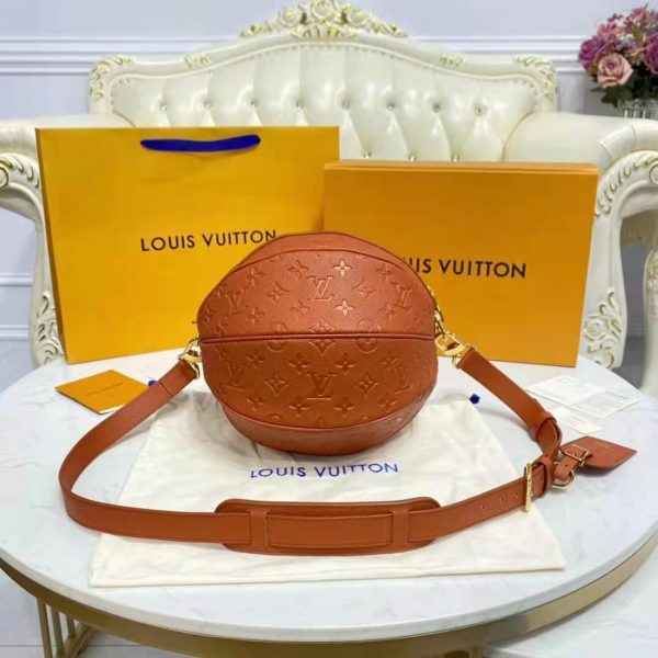 Louis Vuitton LV Unisex Ball in Basket LV x NBA Season 2 Brown Ball Grain Leather (12)