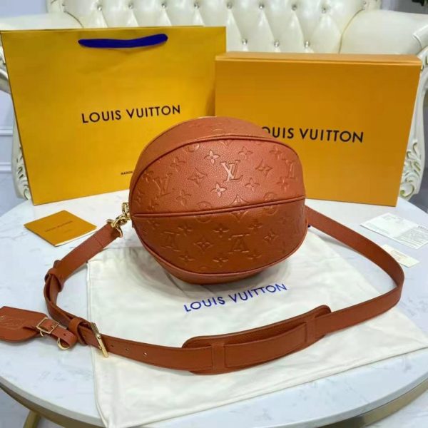 Louis Vuitton LV Unisex Ball in Basket LV x NBA Season 2 Brown Ball Grain Leather (13)