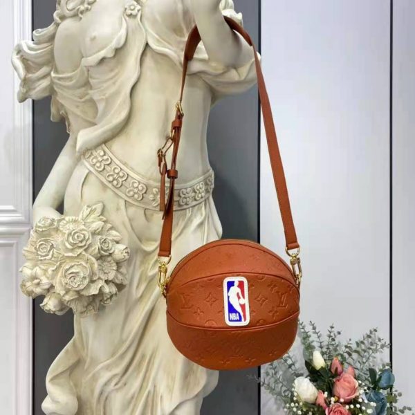Louis Vuitton LV Unisex Ball in Basket LV x NBA Season 2 Brown Ball Grain Leather (3)