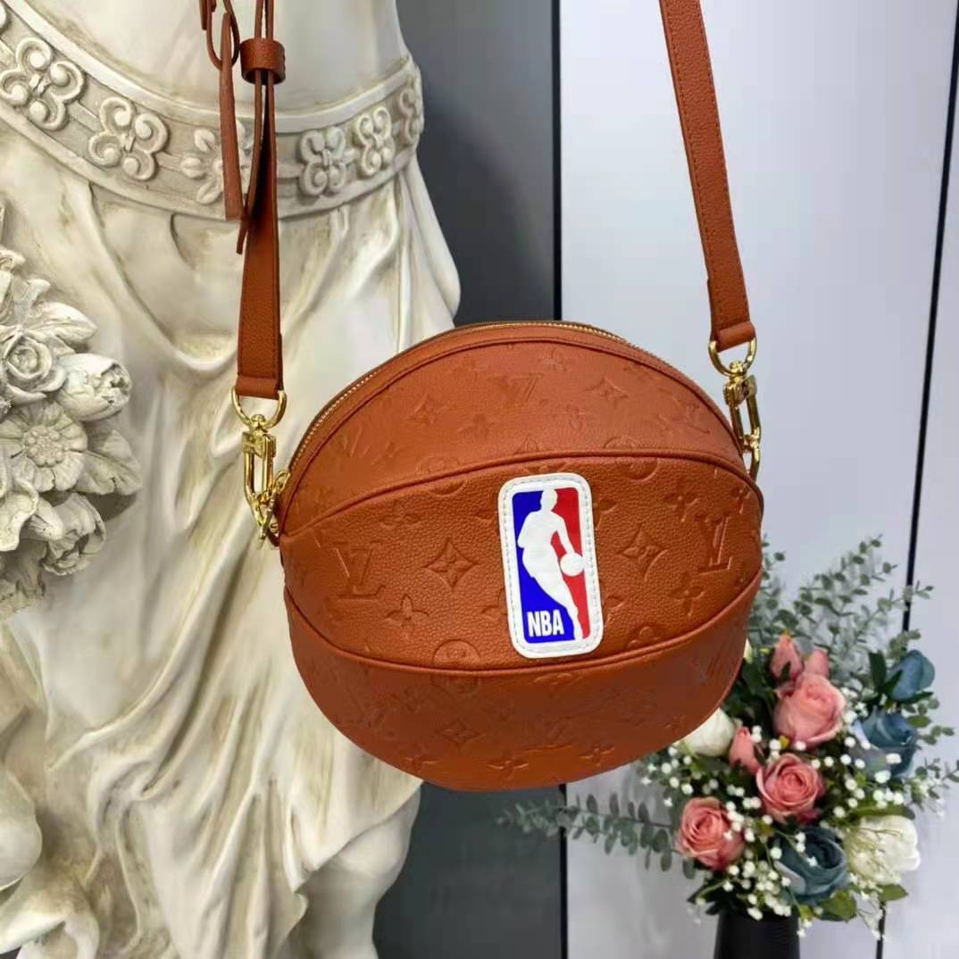 LVXNBA BALL IN BASKET from LV x NBA SEASON 2 collaboration. an official NBA basketball  bag with LV Monogram pattern. Priced at roughly…