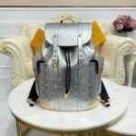 Louis Vuitton LV Unisex Christopher PM Backpack Monogram Mirror Coated Canvas Natural Cowhide - immagine 6