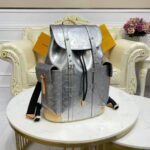 Louis Vuitton LV Unisex Christopher PM Backpack Monogram Mirror Coated Canvas Natural Cowhide - immagine 7