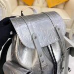 Louis Vuitton LV Unisex Christopher PM Backpack Monogram Mirror Coated Canvas Natural Cowhide - immagine 11