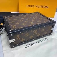 Louis Vuitton LV Unisex Clutch Box Brown Monogram Eclipse Coated Canvas Cowhide Leather