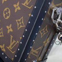 Louis Vuitton LV Unisex Clutch Box Brown Monogram Eclipse Coated Canvas Cowhide Leather