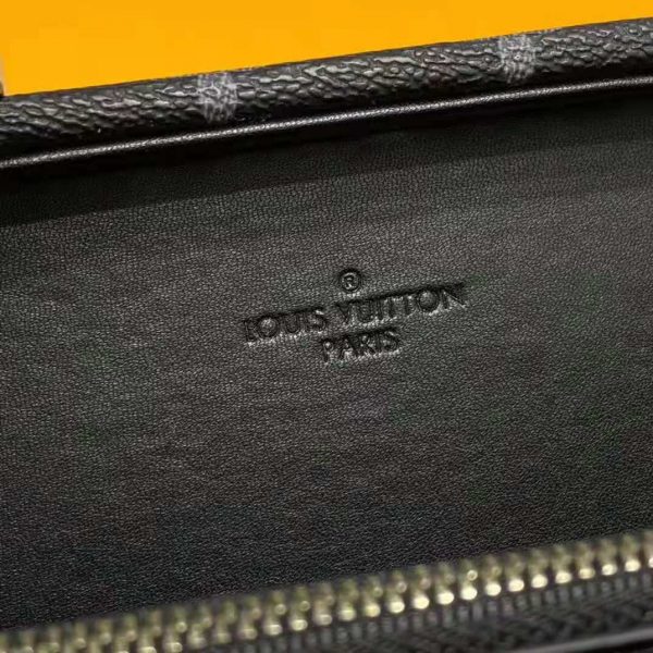 Louis Vuitton LV Unisex Clutch Box Grey Monogram Eclipse Coated Canvas Cowhide Leather (6)