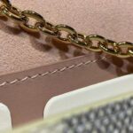 Louis Vuitton LV Unisex Croisette Chain Wallet Rose Ballerine Pink Damier Azur Coated Canvas - Imagen 20