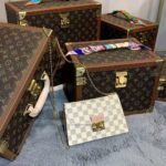 Louis Vuitton LV Unisex Croisette Chain Wallet Rose Ballerine Pink Damier Azur Coated Canvas - Imagen 10