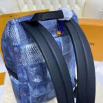 Louis Vuitton LV Unisex Discovery Backpack Ocean Blue Damier Salt Canvas Cowhide Leather - Image 10