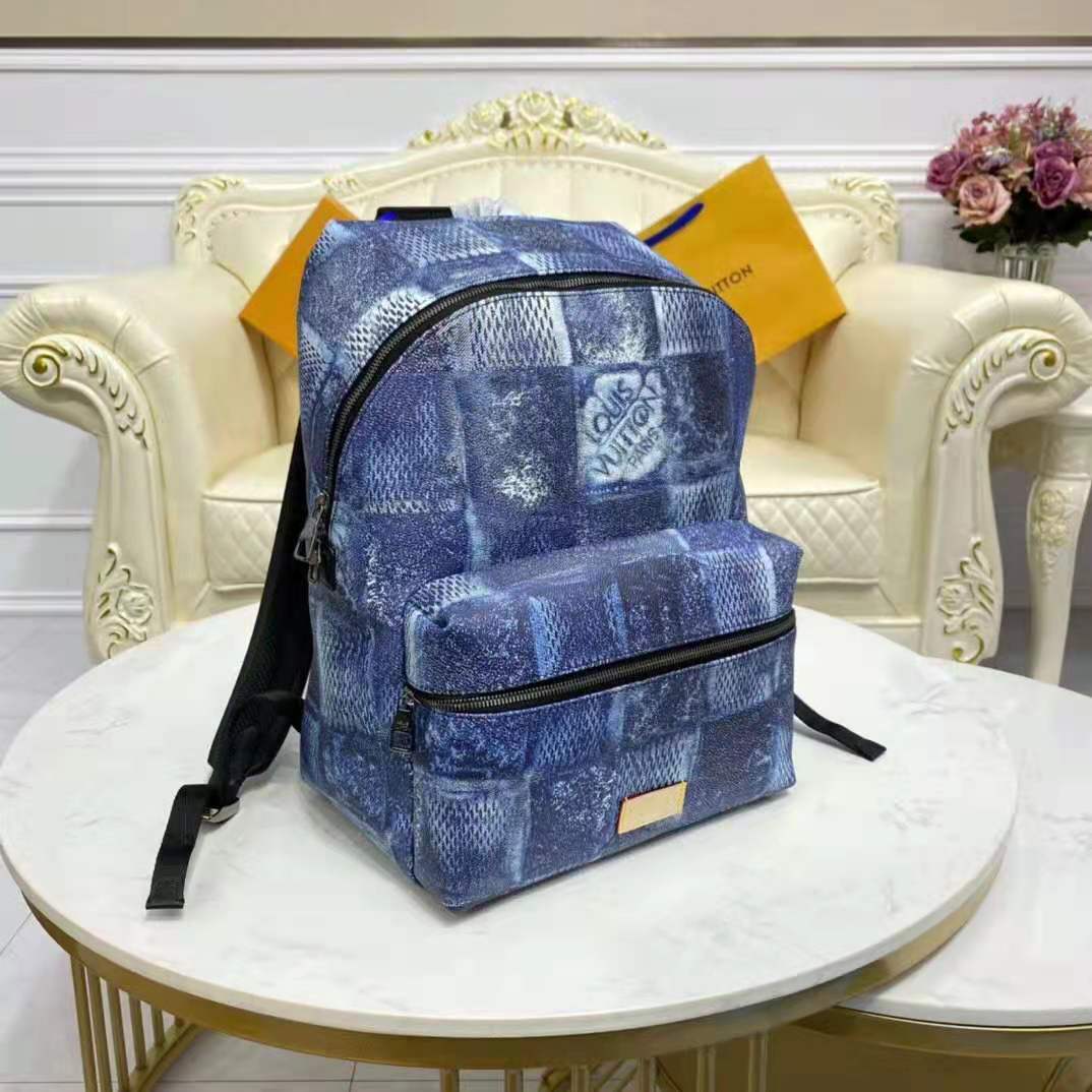 Louis Vuitton LV Discovery backpack new Blue Leather ref.456073