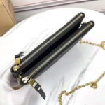 Louis Vuitton LV Unisex Double Zip Pochette Black Monogram Empreinte Embossed Supple Grained Cowhide - immagine 6