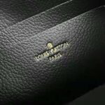 Louis Vuitton LV Unisex Double Zip Pochette Black Monogram Empreinte Embossed Supple Grained Cowhide - immagine 10