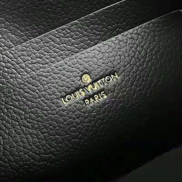 Louis Vuitton LV Unisex Double Zip Pochette Black Monogram Empreinte Embossed Supple Grained Cowhide (9)