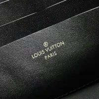 Louis Vuitton LV Unisex Double Zip Pochette Monogram Giant Reverse Monogram Coated Canvas