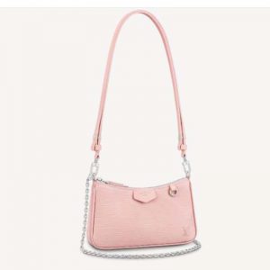 Louis Vuitton LV Unisex Easy Pouch On Strap Epi Embossed Supple Grained Cowhide Leather-Pink