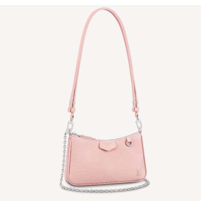 LV LV Unisex Easy Pouch On Strap Epi Embossed Supple Grained Cowhide Leather  Pink in 2023