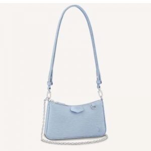 Louis Vuitton LV Unisex Easy Pouch On Strap Epi Embossed Supple Grained Cowhide Leather-Blue