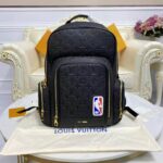 Louis Vuitton LV Unisex LVXNBA Basketball Backpack Black Ball Grain Leather - immagine 2