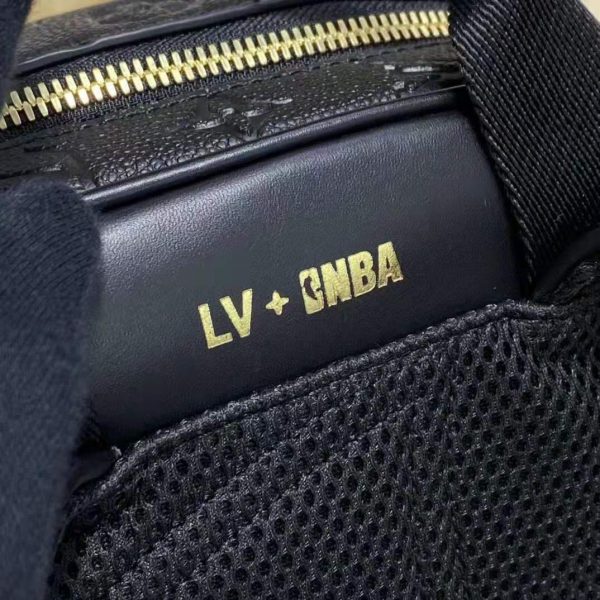 Louis Vuitton LV Unisex LVXNBA Basketball Backpack Black Ball Grain Leather (4)