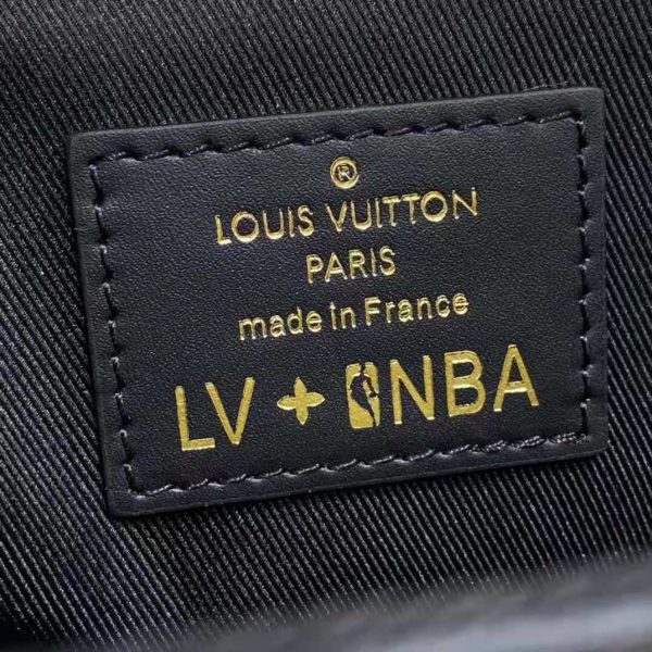 Louis Vuitton LV Unisex LVXNBA Studio Messenger Bag Black Cowhide Leather (6)
