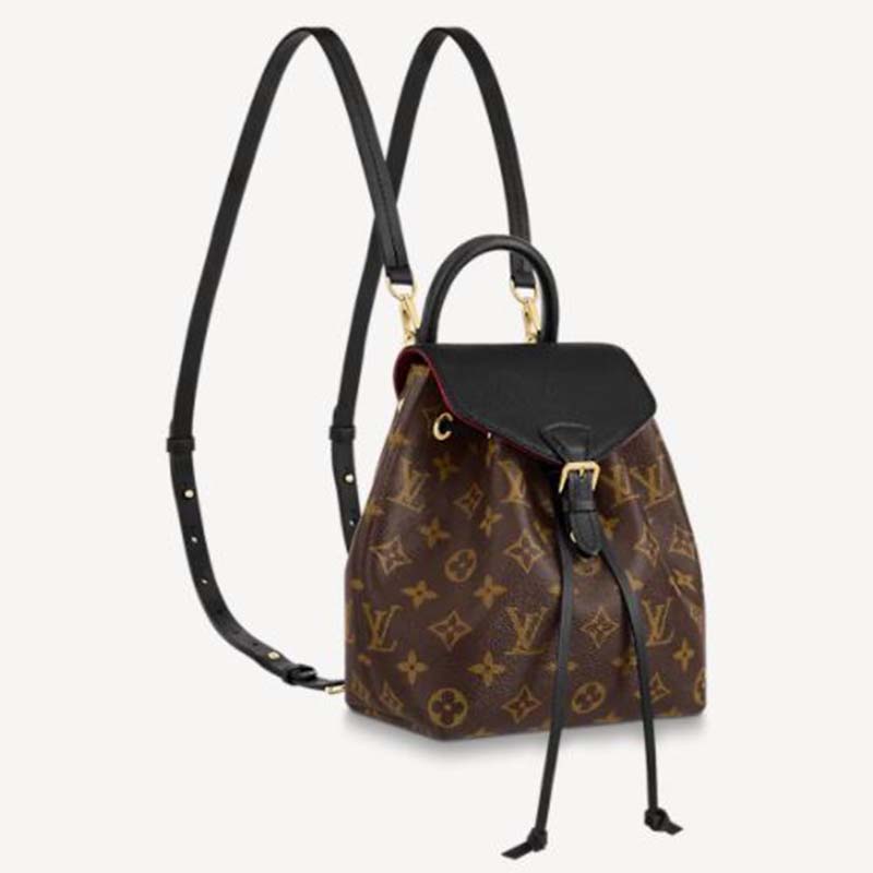 LOUIS VUITTON Montsouris BB Monogram Canvas Backpack Black Trim LN SOLD OUT