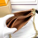 Louis Vuitton LV Unisex Multi Pochette Accessoires Black Embossed Supple Grained Cowhide - Bild 6