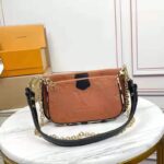 Louis Vuitton LV Unisex Multi Pochette Accessoires Black Embossed Supple Grained Cowhide - Bild 2