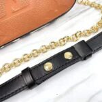 Louis Vuitton LV Unisex Multi Pochette Accessoires Black Embossed Supple Grained Cowhide - Bild 10