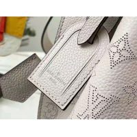 Louis Vuitton LV Unisex Muria Bucket Bag Snow White Mahina Perforated Calf Leather