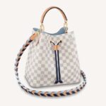 Louis Vuitton LV Unisex Néonoé MM Bucket Bag Blue Damier Azur Coated Canvas