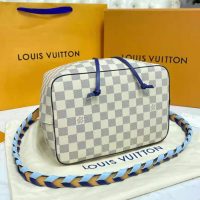 Louis Vuitton LV Unisex Néonoé MM Bucket Bag Blue Damier Azur Coated Canvas