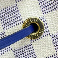 Louis Vuitton LV Unisex Néonoé MM Bucket Bag Blue Damier Azur Coated Canvas