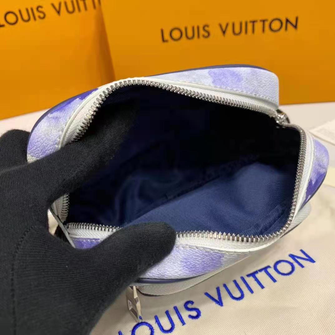 Louis Vuitton Outdoor Pouch Limited Edition Monogram Watercolor Canvas Blue  224646200