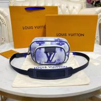 Louis Vuitton LV Unisex Outdoor Pouch Monogram Watercolor Blue Coated Canvas