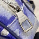 Louis Vuitton LV Unisex Outdoor Pouch Monogram Watercolor Blue Coated Canvas – Image 9