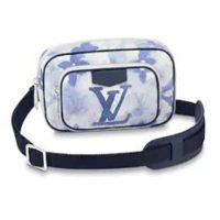 Louis Vuitton LV Unisex Outdoor Pouch Monogram Watercolor Blue Coated Canvas