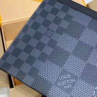 Louis Vuitton LV Unisex Pochette Voyage Gray Damier Graphite 3D Coated Canvas