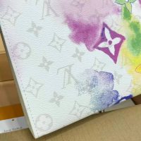 Louis Vuitton LV Unisex Pochette Voyage MM Monogram Watercolor Multico Coated Canvas