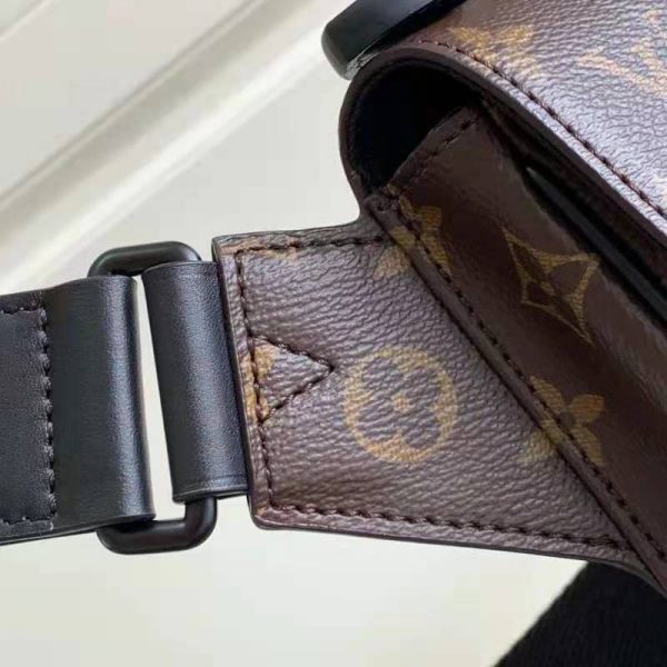 Louis Vuitton LV Unisex S Lock Sling Bag Brown Monogram Macassar Coated Canvas Epi Leather (1)