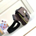 Louis Vuitton LV Unisex S Lock Sling Bag Monogram Macassar Coated Canvas Epi Leather - Image 3