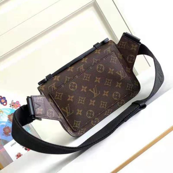 Louis Vuitton LV Unisex S Lock Sling Bag Monogram Macassar Coated ...