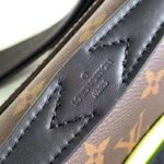 Louis Vuitton LV Unisex S Lock Sling Bag Monogram Macassar Coated Canvas Epi Leather - Image 8