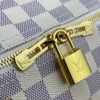 Louis Vuitton LV Unisex Speedy 30 Bandoulière Blue Damier Azur Coated Canvas (2)