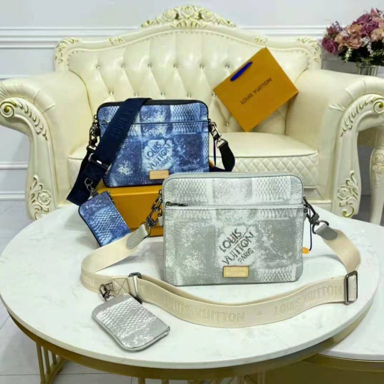 Louis Vuitton Trio messenger bag Cloth ref.216620 - Joli Closet