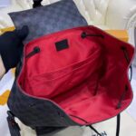 Louis Vuitton LV Unisex Utility Backpack Damier Graphite Coated Canvas Cowhide Leather - Bild 7