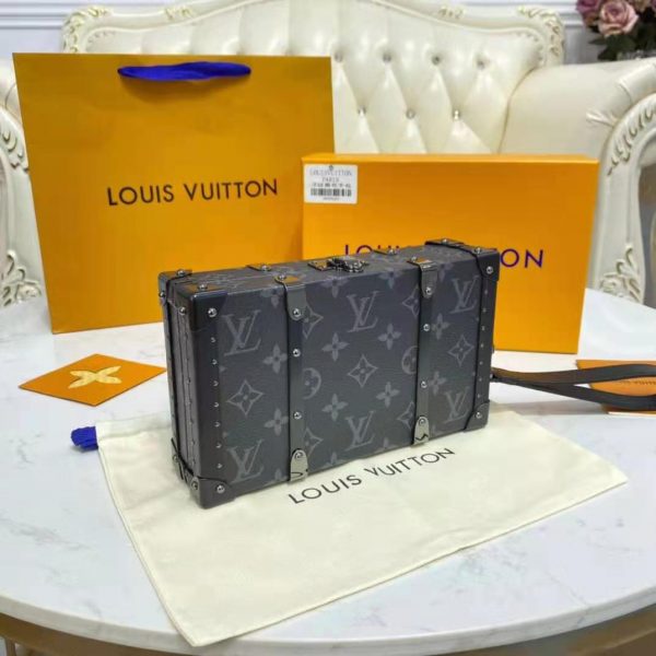 Louis Vuitton LV Unisex Wallet Trunk Grey Monogram Coated Canvas Cowhide Leather (11)
