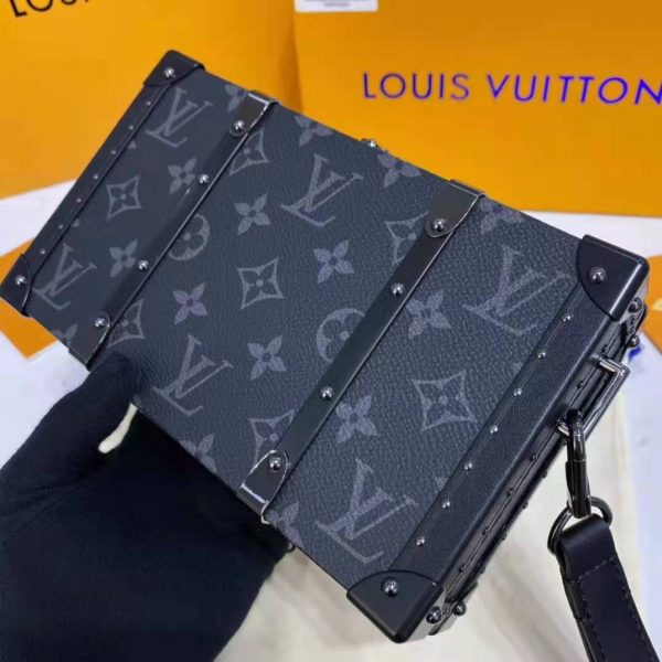 Louis Vuitton LV Unisex Wallet Trunk Grey Monogram Coated Canvas Cowhide Leather (14)